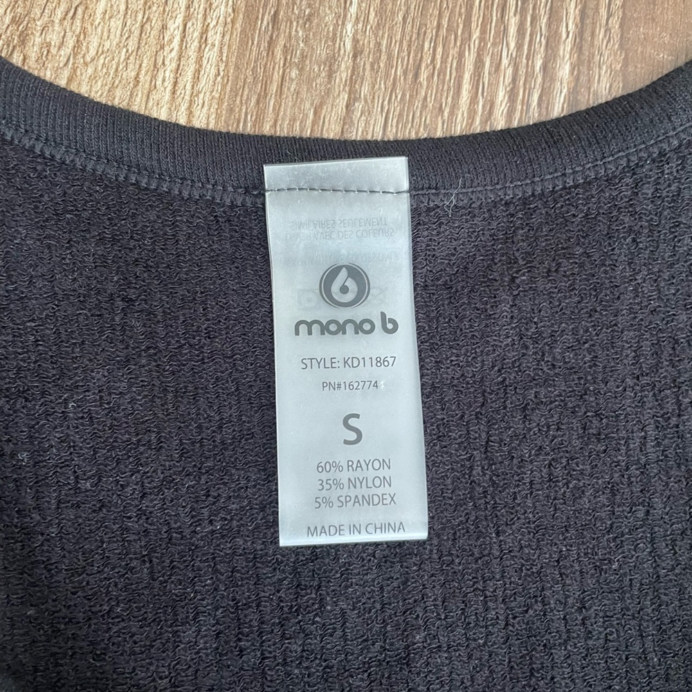 Mono B Effortless Seamless MIDI Dress Black Size S - Picture 4 of 6